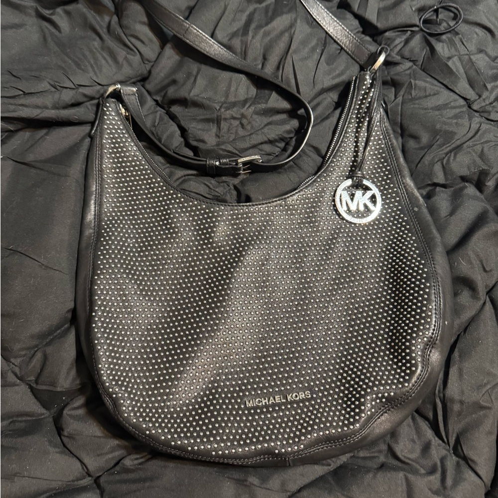 Micheal by Michael Kors leather studded crossbody bag